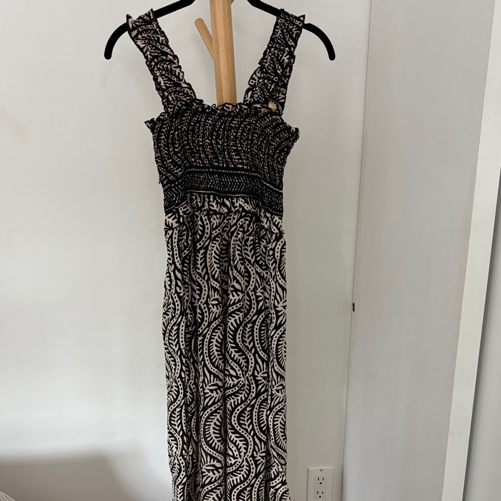 Urban Outfitters Black and White Patterned Jumpsuit